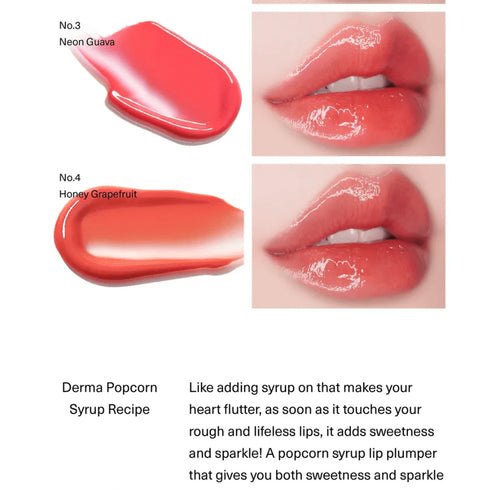 Sisua Popcorn Syrup Lip Plumper - No.4 Honey Grapefruit - WowSkin Romania